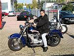 Nach dem Urlaub 2008 = meine "Dicke", eine Harley Davidson Softail, da die Virago zu klein geworden ist.