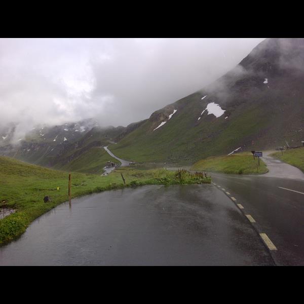 Grossglockner - Abfahrt mit Graupelschauer