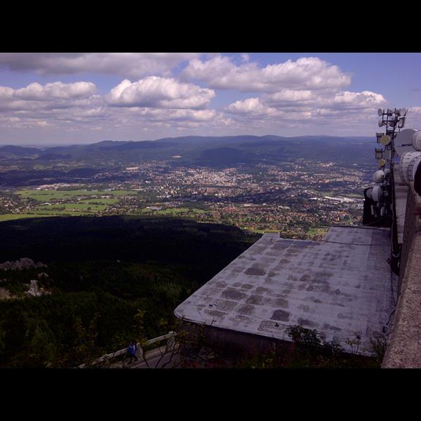 Blick von Jested, Liberec, Tschechische Republik