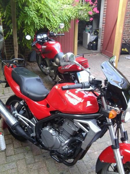 Meine CB 500 und meine Kawasaki ER-5(Schnppchen)