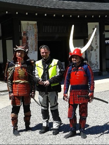 Begruessung von Dirk , Hikone Schloss am Biwa-See